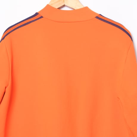 70s Vintage adidas Ventex Collarless Track Jacket Orange (Made in France)