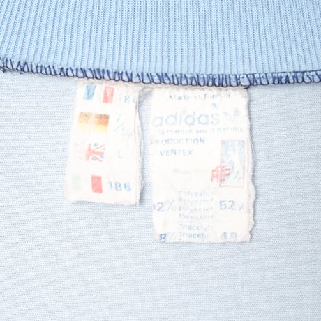 70-80s Vintage adidas Ventex ATP Track Jacket Light Blue × Navy