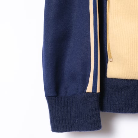70-80s Vintage adidas Track Jacket Beige × Navy  (Made in West Germany)