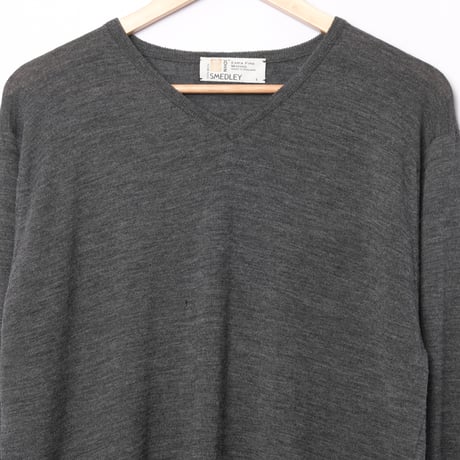 90s JOHN SMEDLEY Merino Wool Knit Pullover（Made in England）