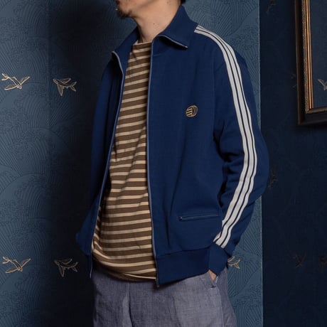 60s Vintage adidas Ventex Track Jacket Early World Mark Navy (Made in France)