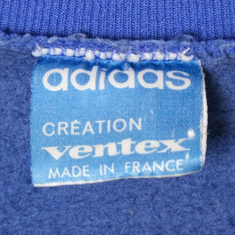 70s Vintage adidas Ventex Collarless Track Jacket Metal Zip Blue (Made in France)