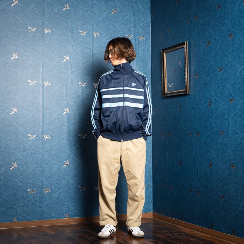 昭和レトロ★青山ブティック江崎で購入★タウンウェアーとしても着用可能 60s Vintage adidas Ventex Track Jacket Late Wor