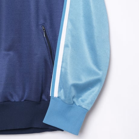 80s Vintage adidas Track Jacket Navy × Light Blue（Made in Hungaria）