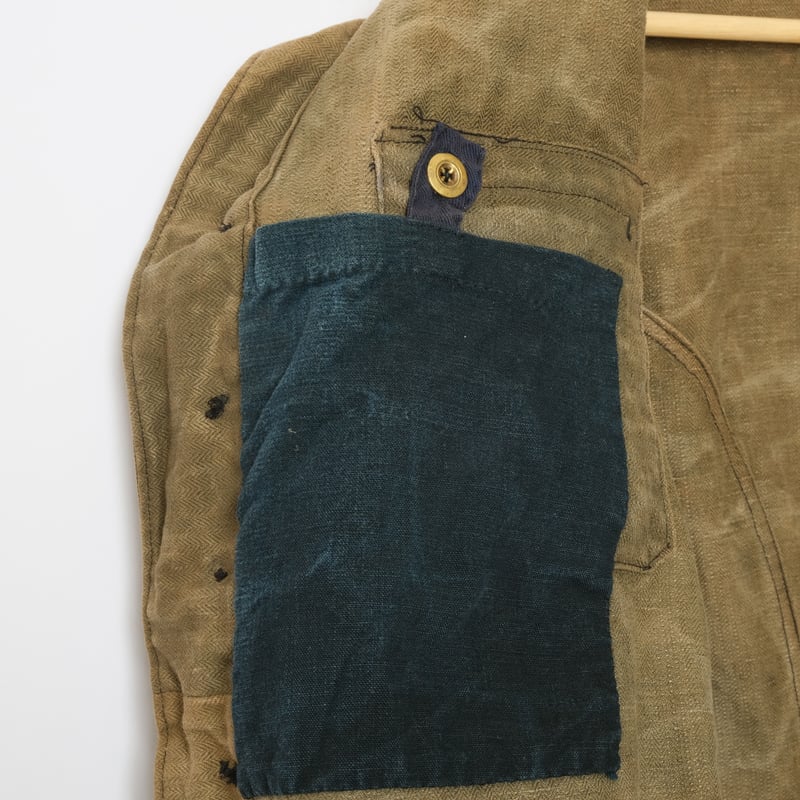 1900s France Antique Fireman Jacket Beige | U 1900s France Antique Fireman Jacket Beige | U