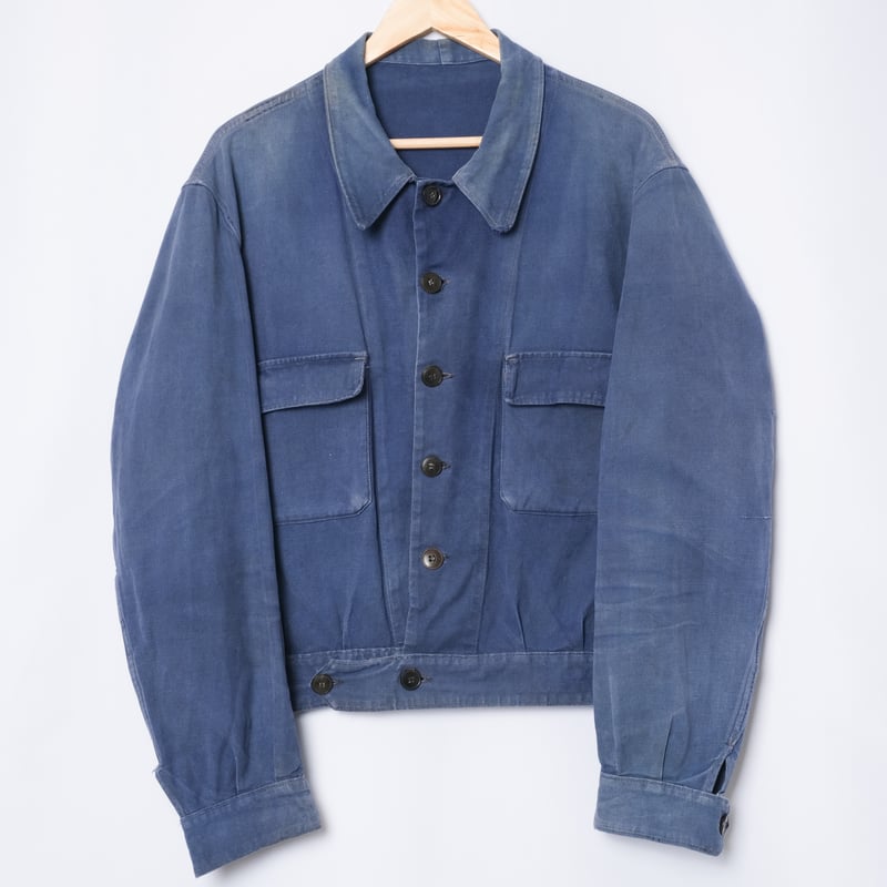 40-50s France Vintage Cotton Twill Cyclist Jack 40-50s France Vintage Cotton Twill Cyclist Jack