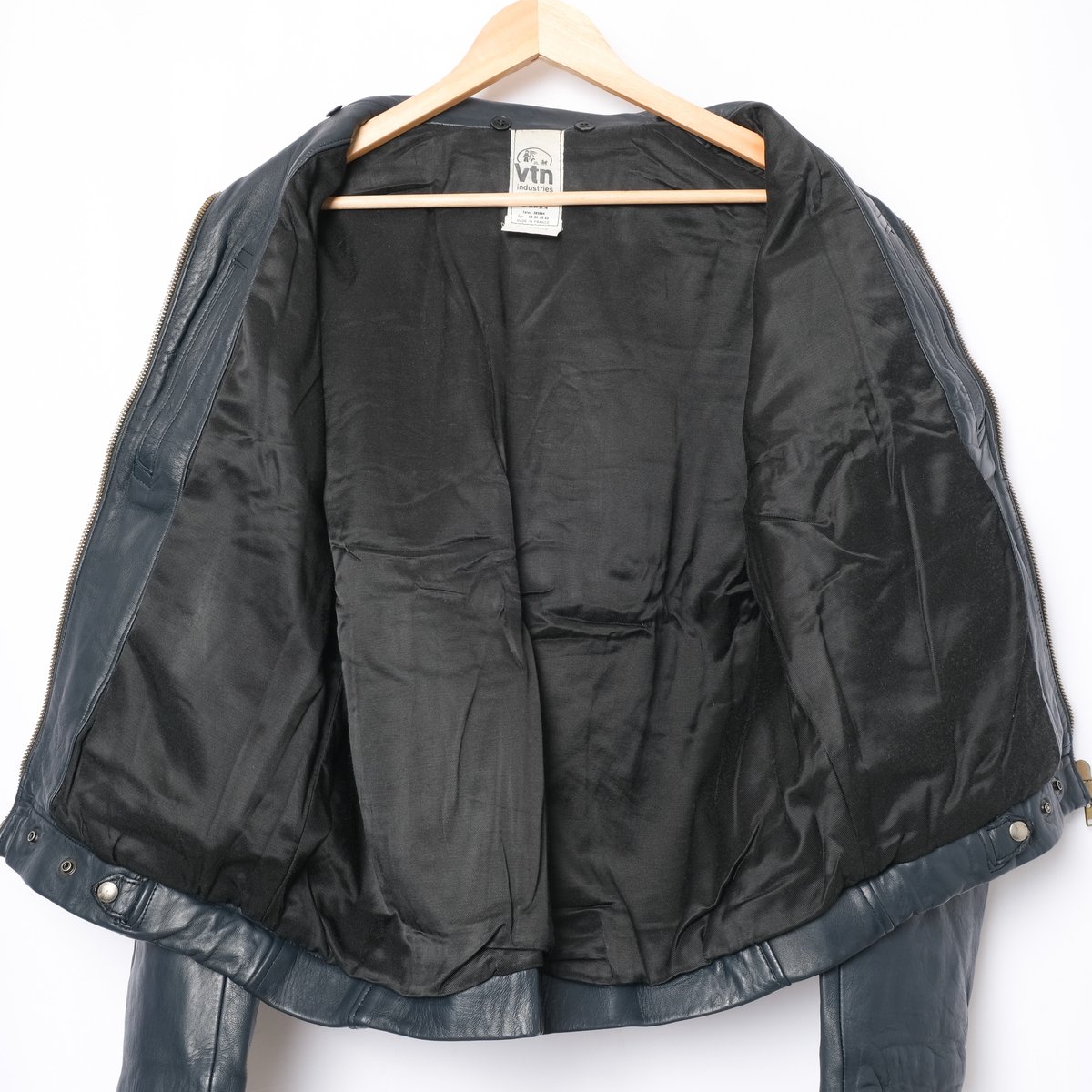 70s-80s French Army VTN Pilot Leather Jacket Si 70s-80s French Army VTN Pilot Leather Jacket Si
