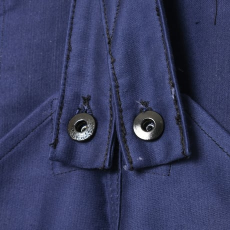 40-50s Le Mont St Michel  Blue Moleskin Work Overalls Dead Stock