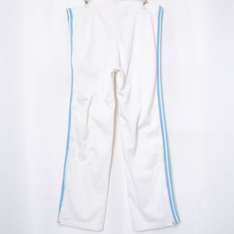 70-80s Vintage adidas Ventex Track Trousers White × Light Blue (Made in France)