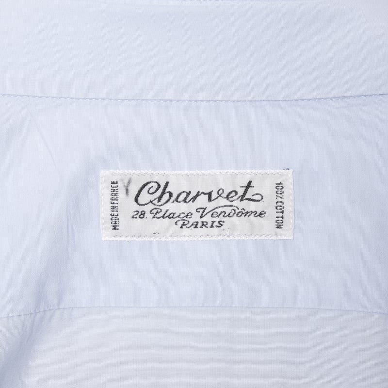 00s- Charvet Cotton shirt Blue（Made in France）
