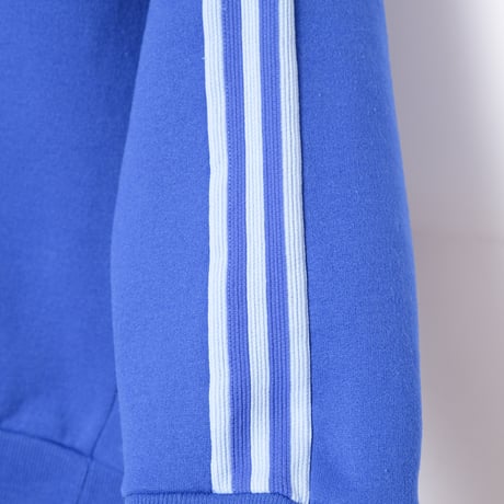 70s Vintage adidas Ventex Collarless Track Jacket Metal Zip Blue (Made in France)