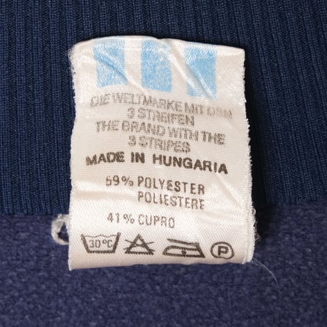 80s Vintage adidas Track Jacket Model First Navy×Bordeaux Pale Blue×Pale Grey（Made in Hungaria）