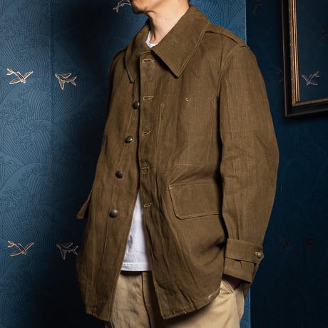 French Army M35 Short Jacket (Linen) With Liner Size 2 Dead Stock