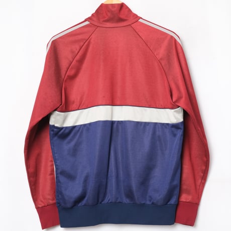 80s Vintage adidas Track Jacket Navy × Bordeaux × White (Made in Hungaria)