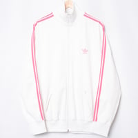 80s Vintage adidas Track Jacket White × Pink (Made in France)