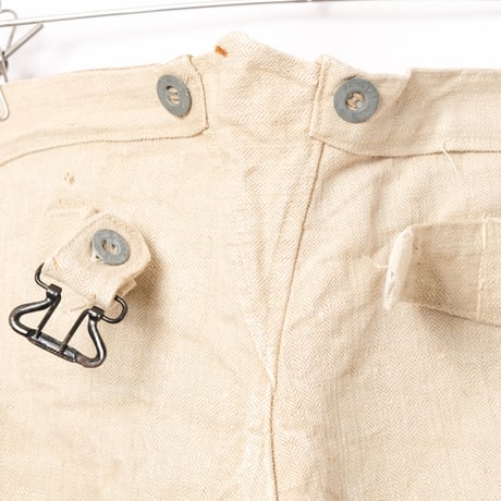30s French Army Linen HBT Bourgeron Trousers Dead Stock