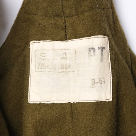 50s Marine Nationale Cotton Pipue Deck Trousers