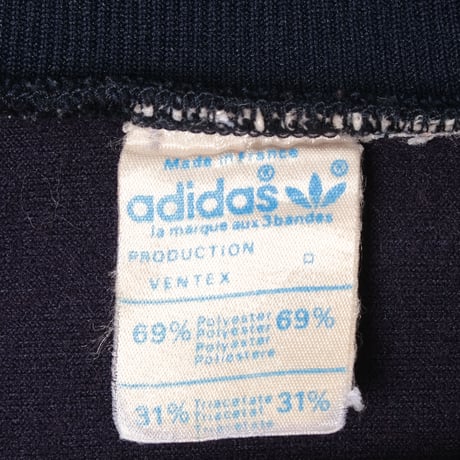 70-80s Vintage adidas Ventex Track Jacket Model First Navy× White ×Red (Made in France)