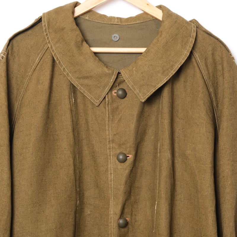 French Army M35 Motorcycle Coat Linen Dead Stoc French Army M35 Motorcycle Coat Linen Dead Stoc