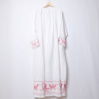 -40s Austria Vintage Linen Church Smock