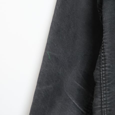 40-50s Le Mont St Michel Black Moleskin Jacket Size52