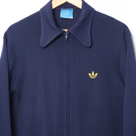 70s Vintage adidas Knit Jacket Navy (Made in France)