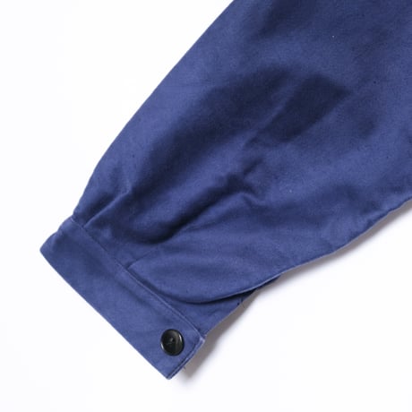 50s France Vintage Dubure & Deverchere Blue Moleskin Work Jacket