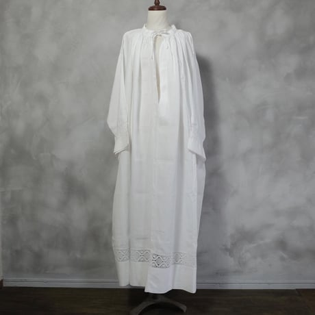 1900-1930s French Antique Church Smock - ロングワンピース