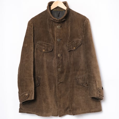 -30s France Vintage A La Maison de Paris Toulouse Corduroy Hunting Jacket