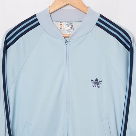 70-80s Vintage adidas VENTEX ATP Light Blue Track Jacket(Made in France)