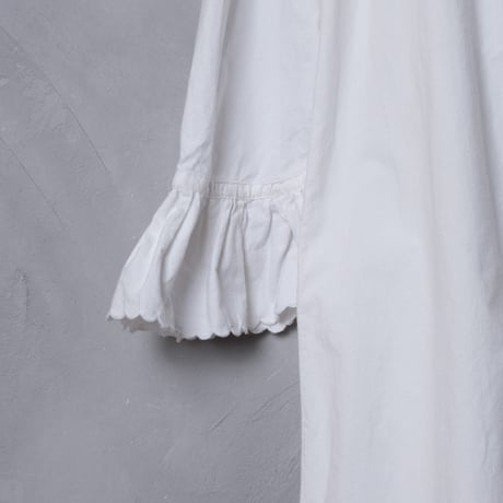 Early 1900s French Antique Cotton Night Dress ①