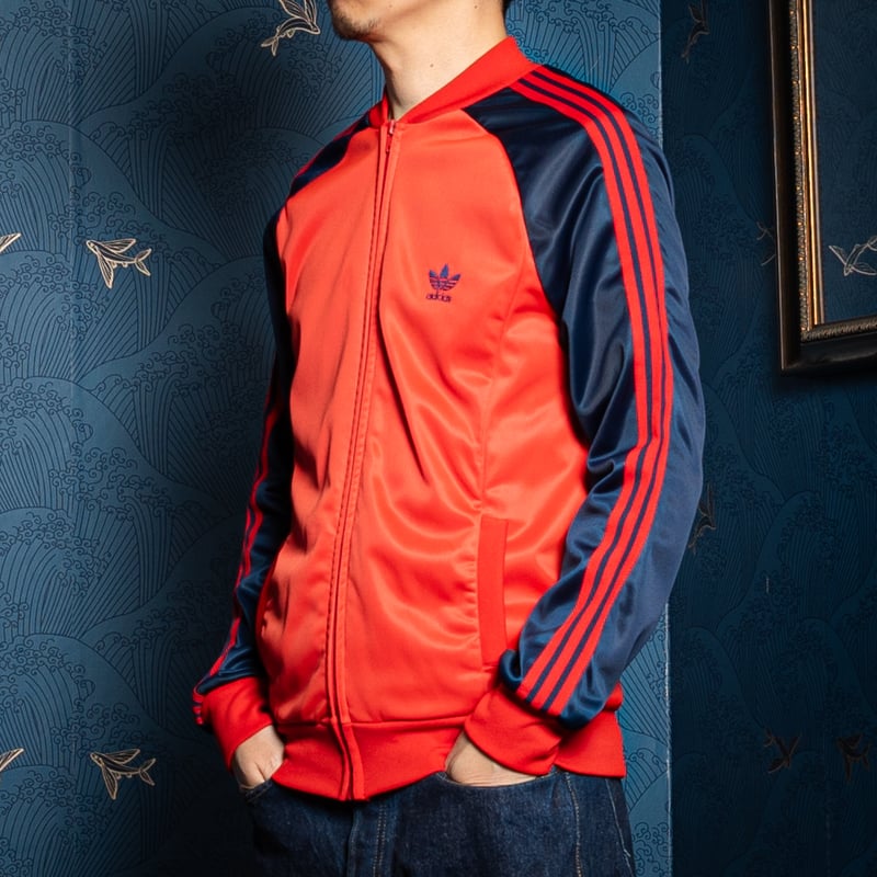 70-80s Vintage adidas Ventex ATP Red × Navy Tra 70-80s Vintage adidas Ventex ATP Red × Navy Tra
