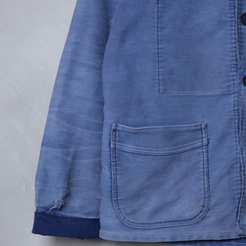 40-50s Le Mont St Michel Moleskin Jacket Size52