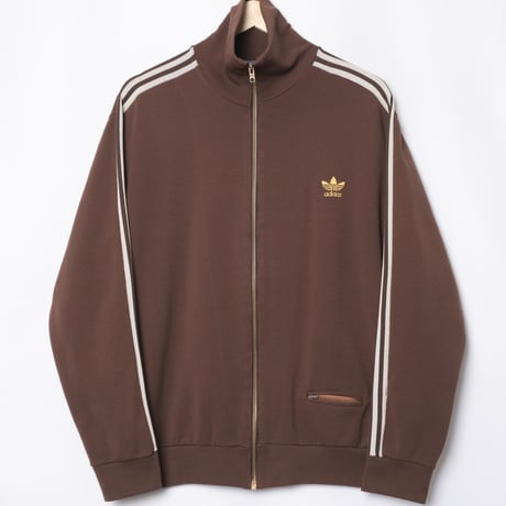 70s Vintage adidas Ventex Track Jacket Brown (Made in France)