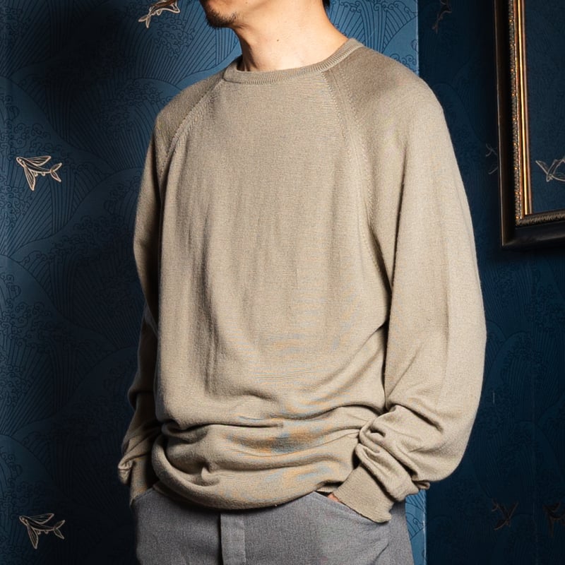 70s JOHN SMEDLEY Merino Wool Knit Pullover（Made