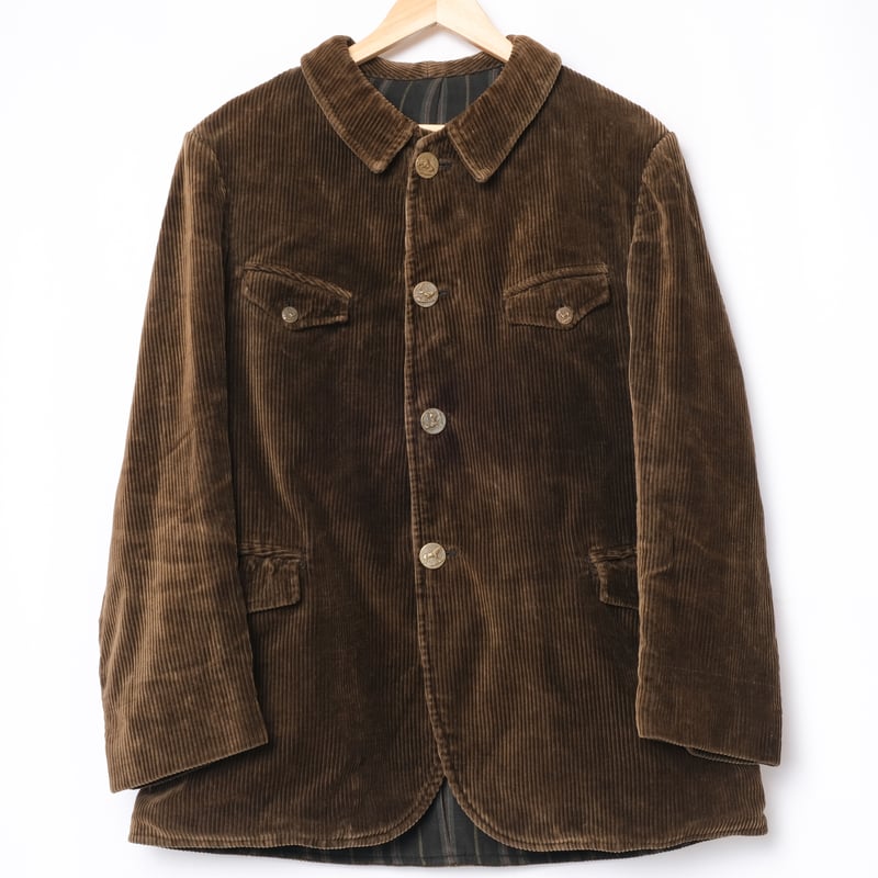 30s France Vintage Corduroy Hunting Jacket | U