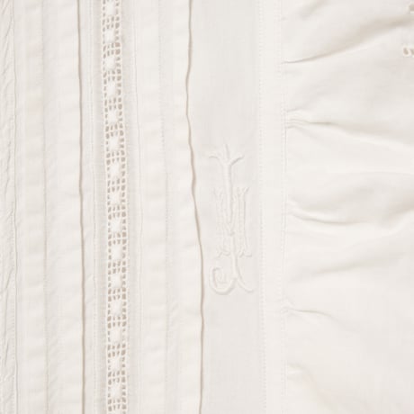 France Antique Frill Cotton  Blouse  2