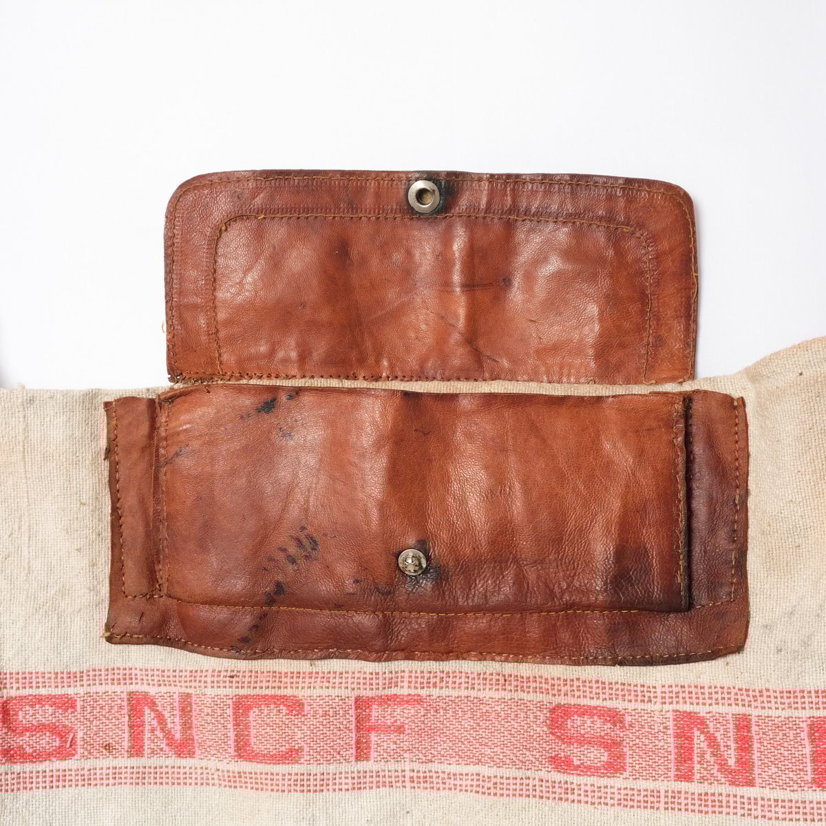 60s French Vintage SNCF Linen Sacoche | Ugla パン