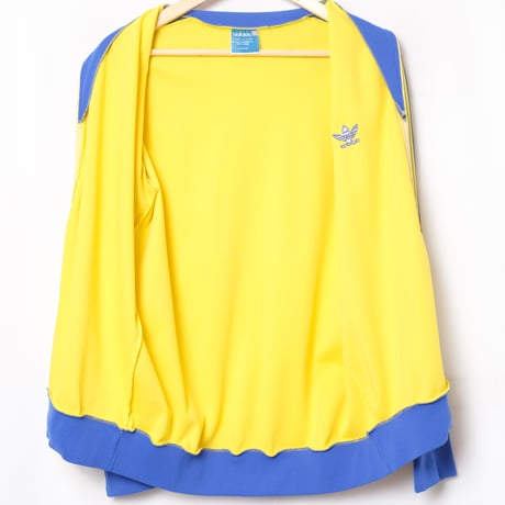 70s Vintage adidas Ventex Track Suits Yellow × Blue (Made in France) 174
