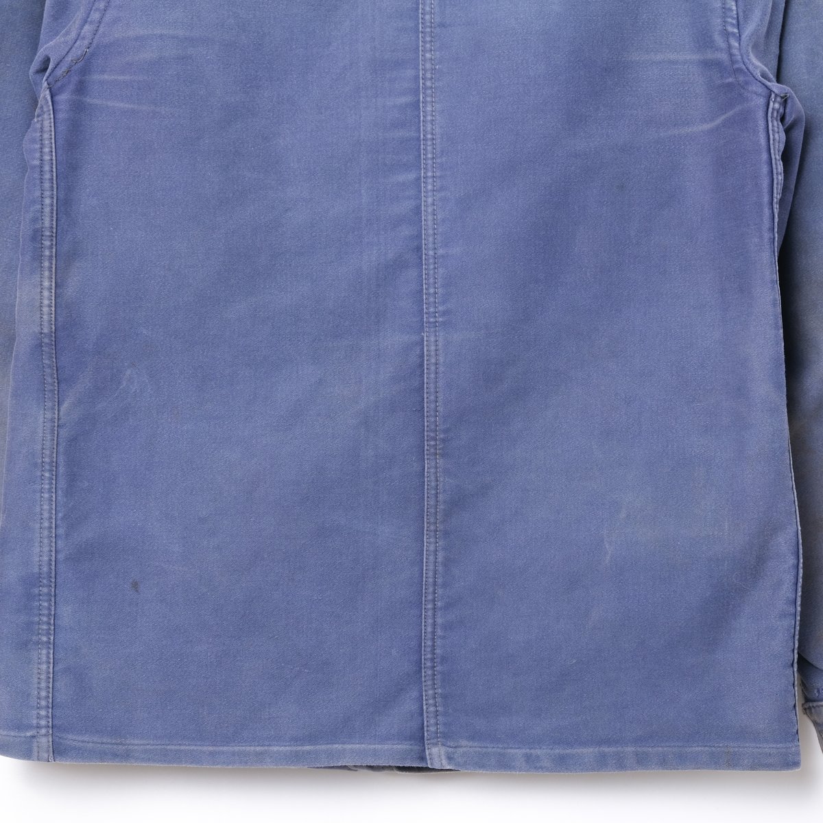 40s France Vintage Blue Moleskin Work Jacket | 