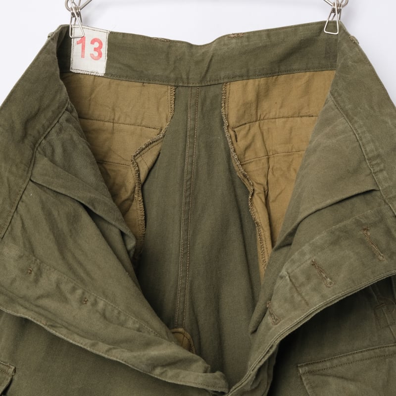 French army M47 前期型 DEADSTOCK】French Army M-47 Trousers Early Model Size35 ①