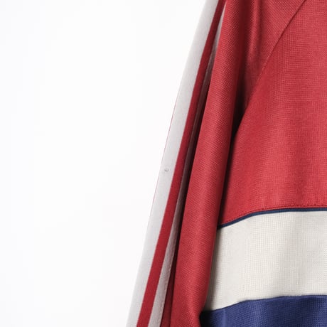 80s Vintage adidas Track Jacket Navy × Bordeaux × White (Made in Hungaria)