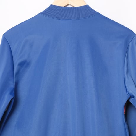 70-80s Vintage adidas Collarless Track Jacket Blue（Made in U.S.A.）