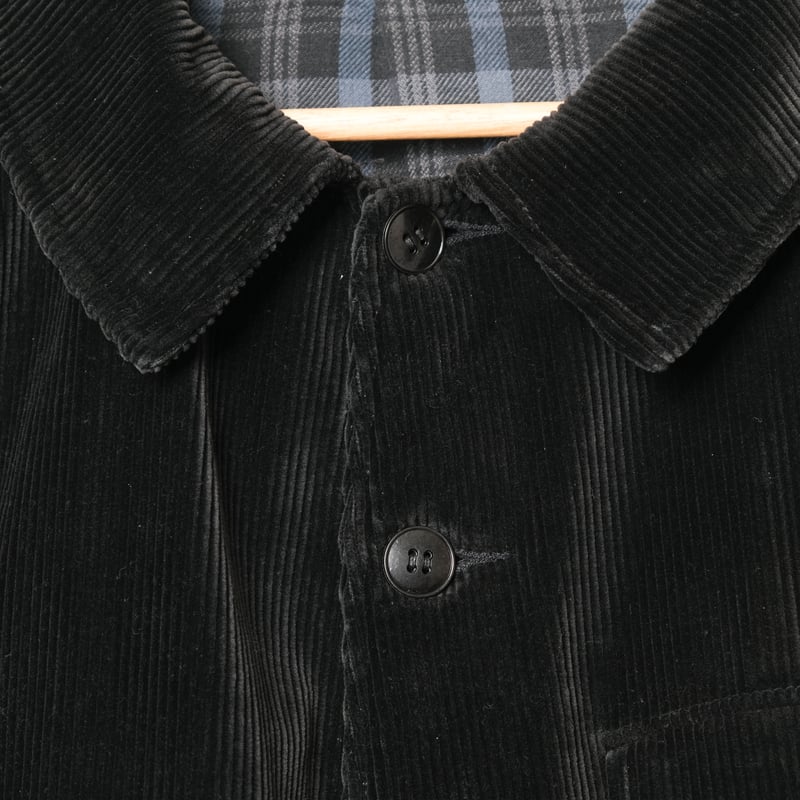 40-50s France Vintage Black Corduroy Jacket | U 40-50s France Vintage Black Corduroy Jacket | U