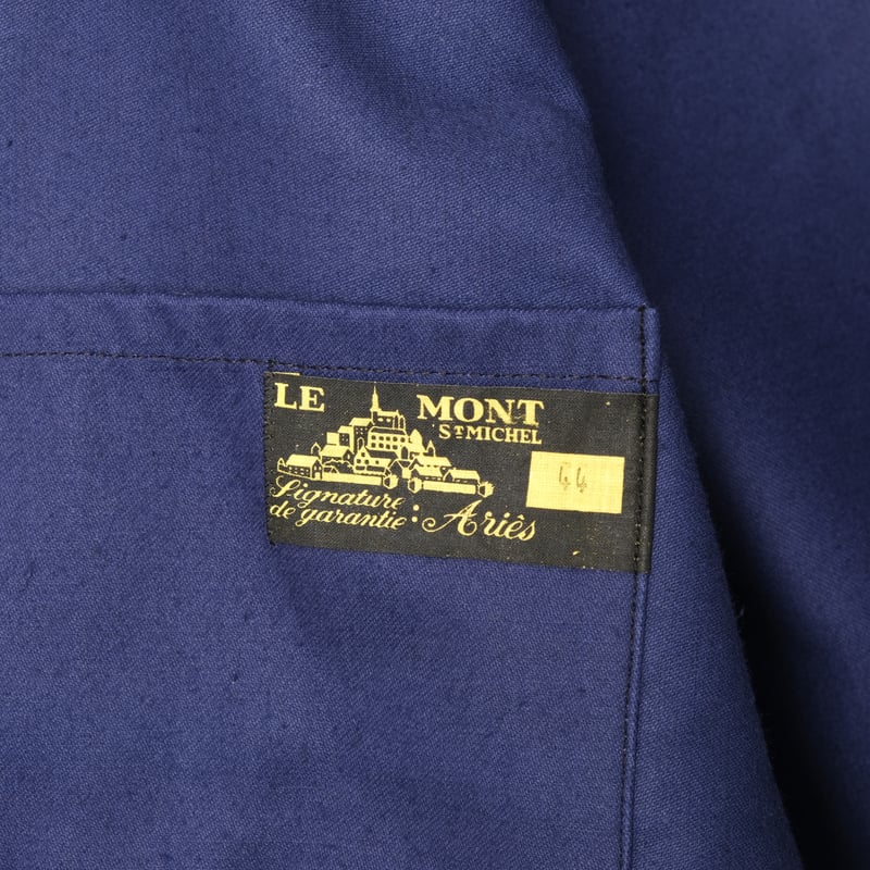40-50s France Vintage Le Mont St Michel Blue Mo