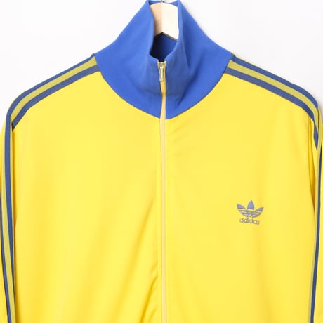 70s Vintage adidas Ventex Track Suits Yellow × Blue (Made in France) 174