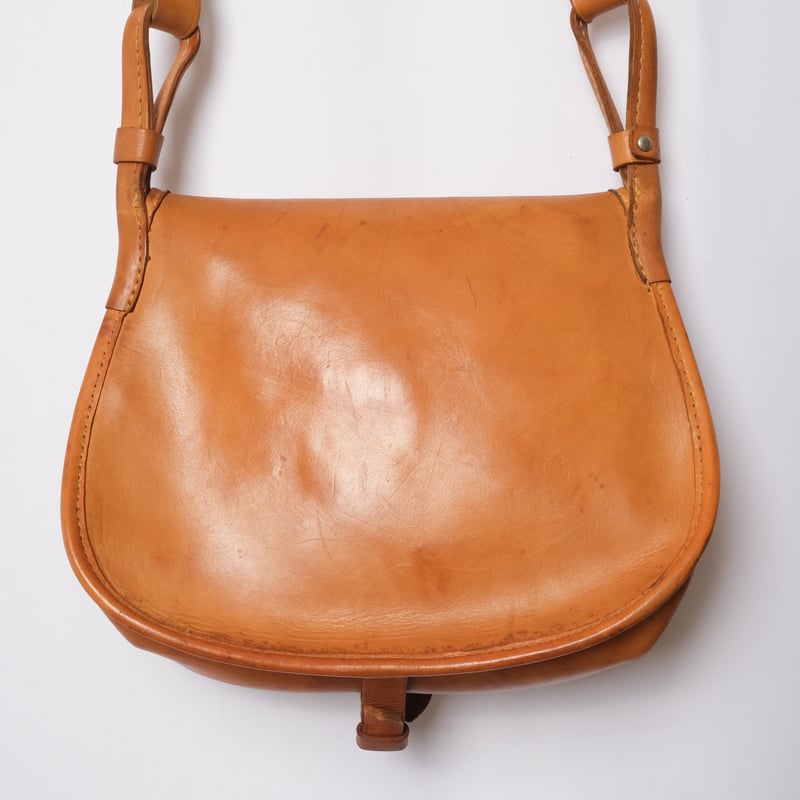 ビンテージ　フランス製　ハンティング フィッシング ショルダーバッグ レア France Vintage Leather Hunting Bag | Ugla パンと古着と本