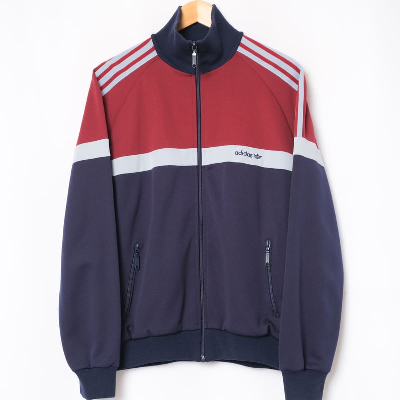 80s adidas トラックジャケット ハンガリー製 80s Vintage adidas Track Jacket Navy × Bordeaux