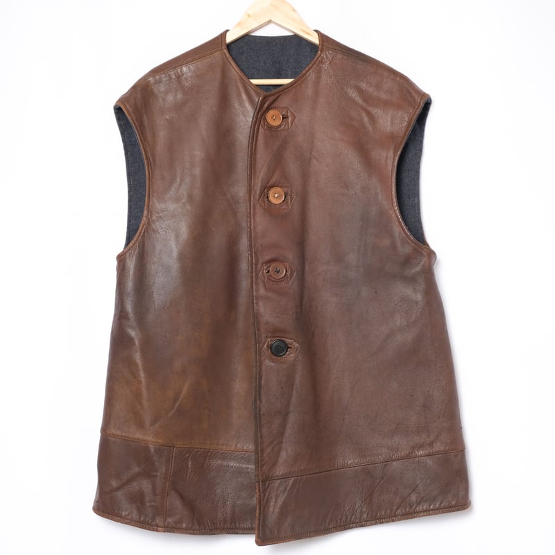 40s British Army Jerkin Leather Vest Size 2 | U 40s British Army Jerkin Leather Vest Size 2 | U