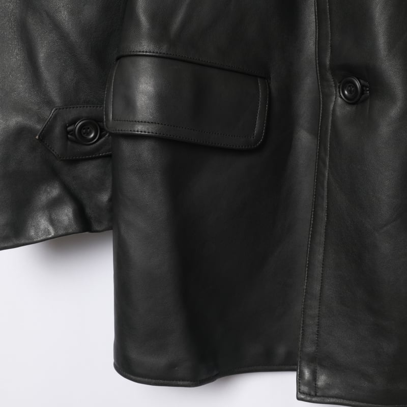 50-60s France Vintage Cuiron Leather Jacket Woo